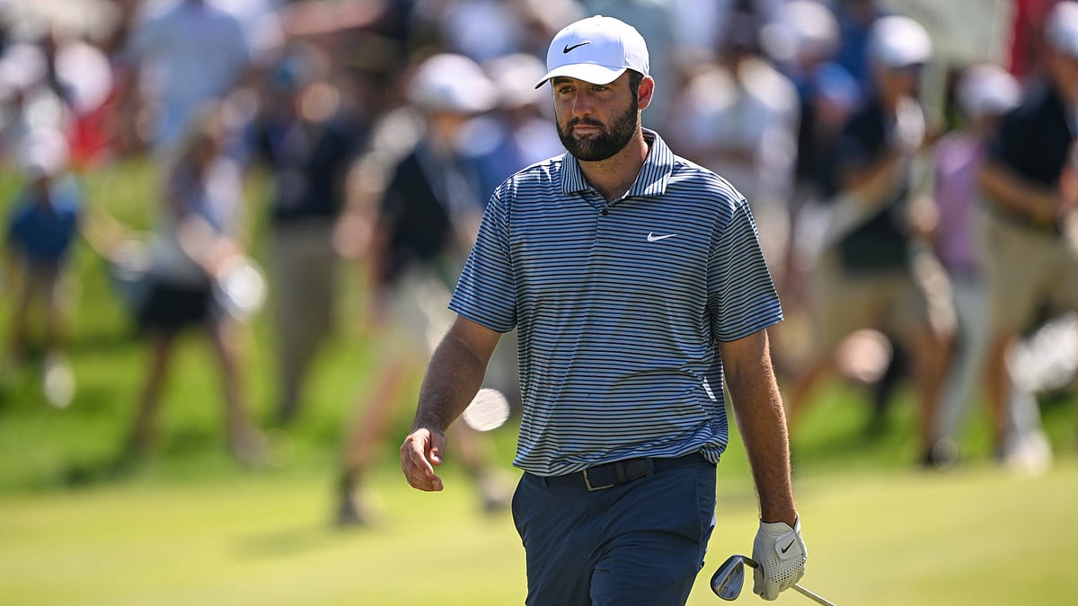 Scottie Scheffler finished eight shots behind PGA Championship winner Xander Schauffele.