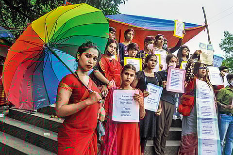 LGBTQIA+ community protest in Kolkata