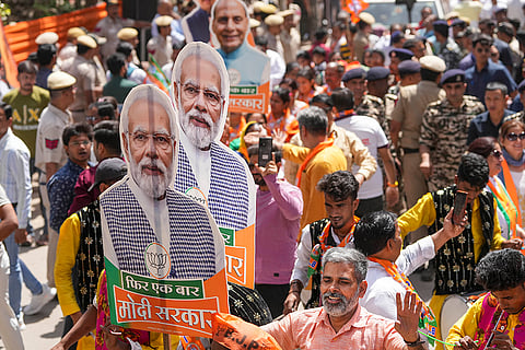 Manoj Tiwari's nomination for Lok Sabha election