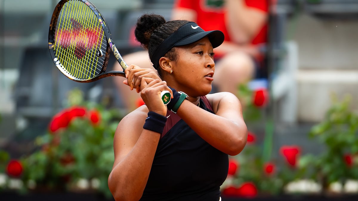 Naomi Osaka in action at the Italian Open in Rome.