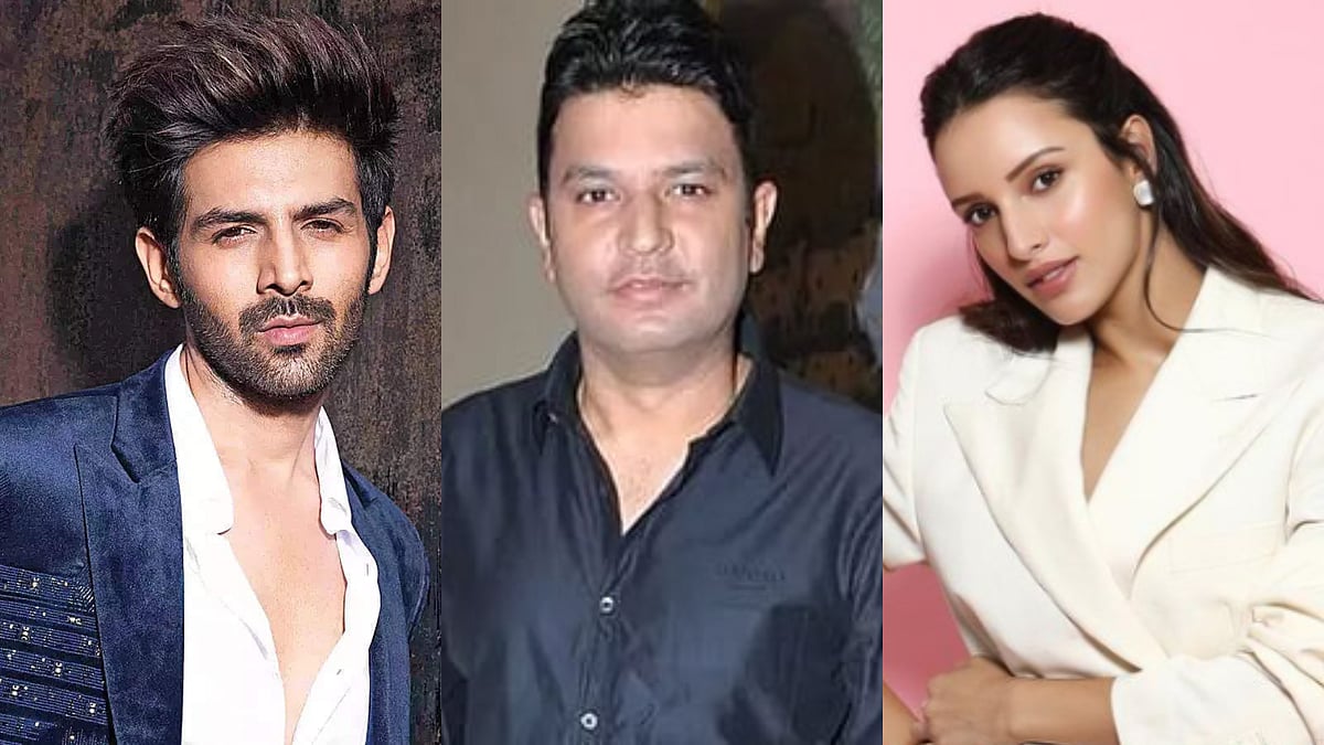 Instagram : Kartik Aaryan, Bhushan Kumar and Triptii Dimri