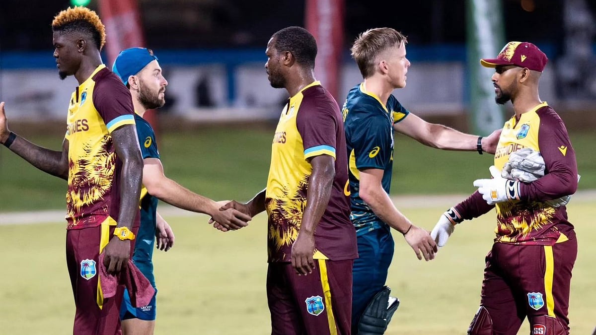 windiescricket/X : West Indies beat Australia in the warm up match by 35 runs.