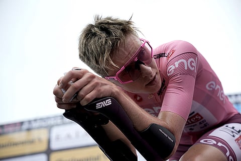 Tadej Pogacar after the third stage