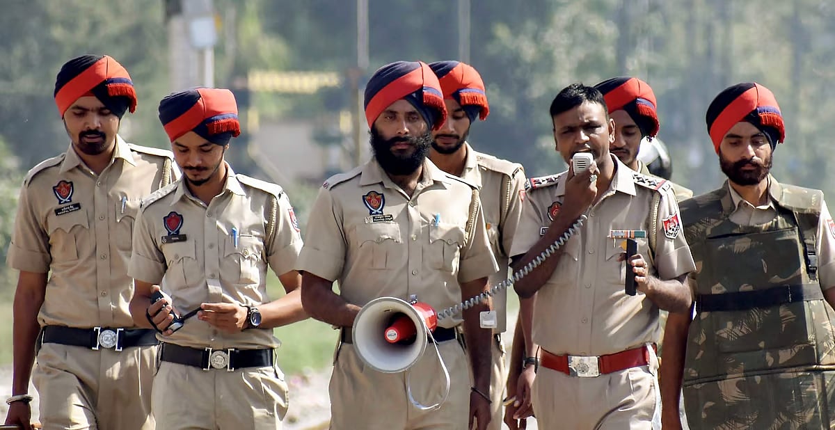 PTI : Punjab Police personnel on duty.(File image-Representational image) |