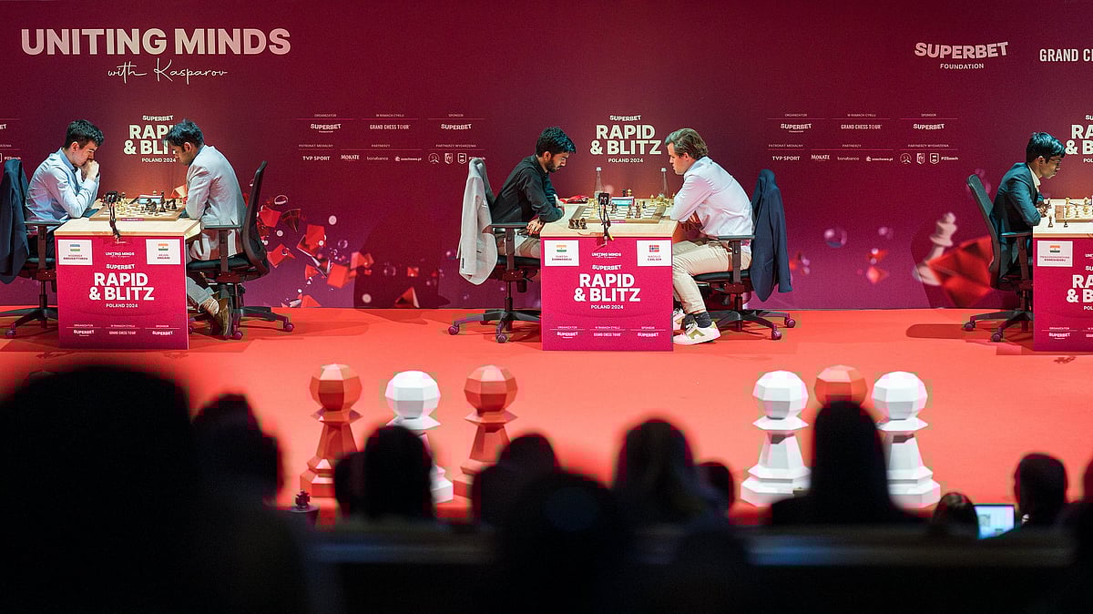 The Superbet Grand Chess Tour in Poland is witnessing some extremely high-quality chess. - Photo: X/ @ChessbaseIndia