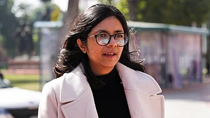 PTI :
AAP's Rajya Sabha MP Swati Maliwal |