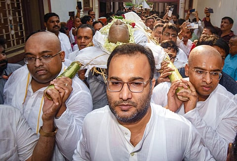 Last rites of BJP leader Sushil Kumar Modi