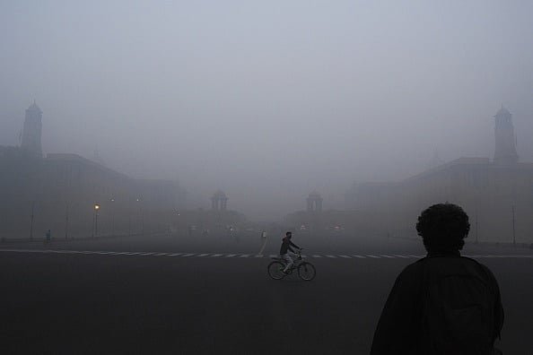 Heavy smog and haze at Rashtrapati Bhavan, Delhi.  - Getty Images
