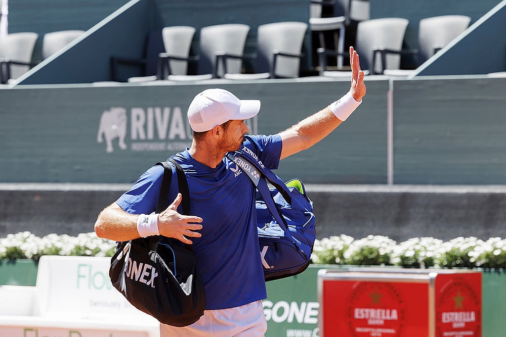 | Photo: Salvatore Di Nolfi/Keystone via AP : Geneva Open: Andy Murray vs Yannick Hanfmann