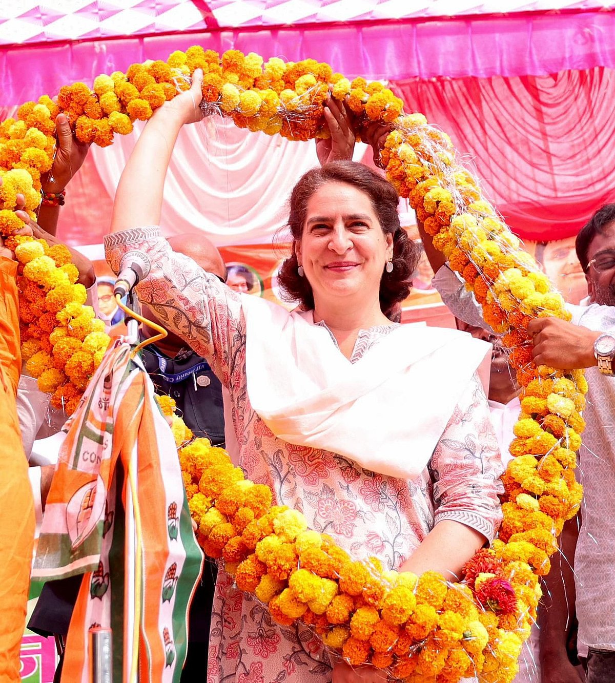 X/@priyankagandhi : Priyanka Gandhi speaking at a rally