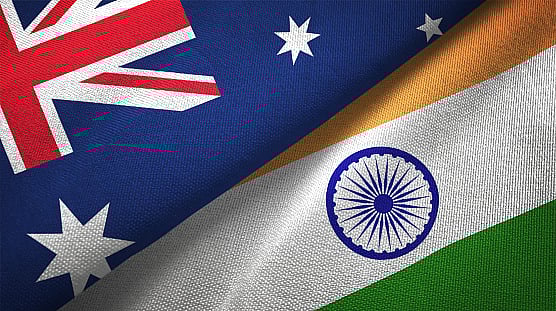 Getty Images : Representative Image of Indian and Australian Flags