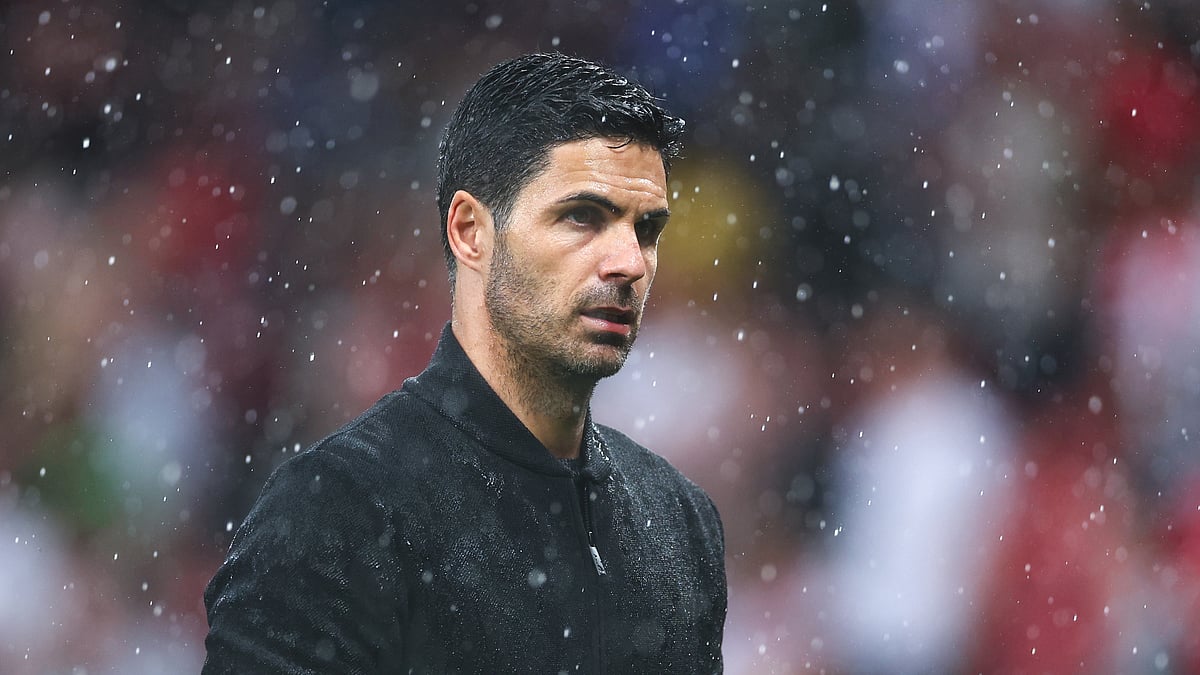 Mikel Arteta saw his Arsenal side win at Old Trafford against Manchester United. - null