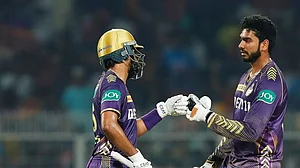 BCCI : KKR in action at the match 47 of IPL 2024 against DC on April 29 at Eden Gardens.