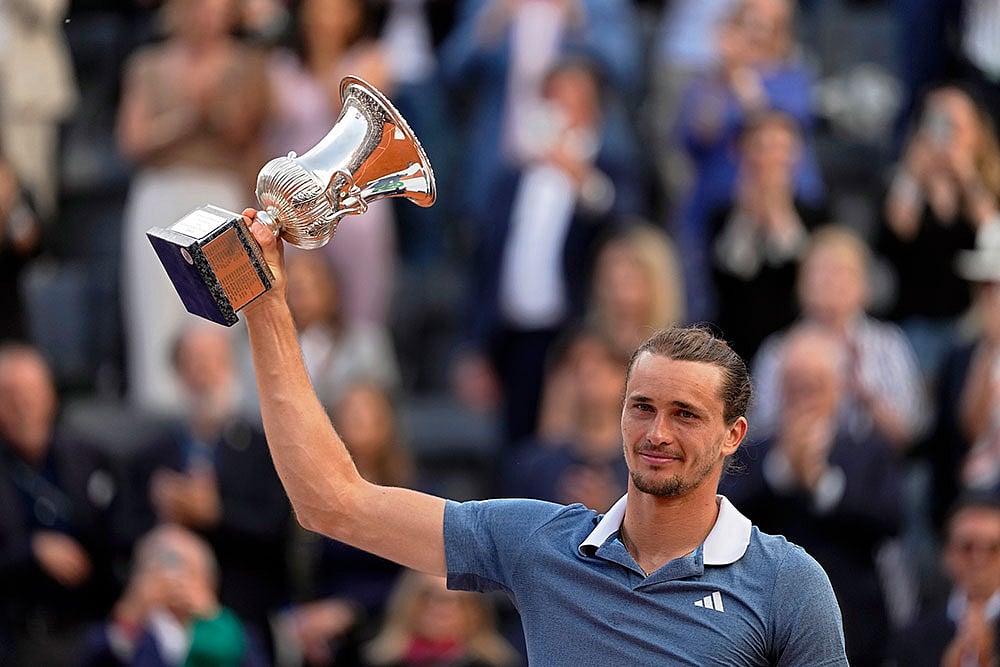 Photo: AP/Alessandra Tarantino : Italy Tennis Open