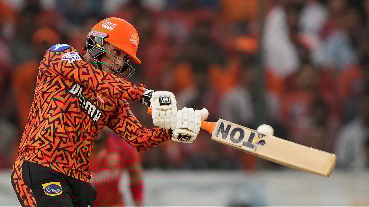 AP Photo/Mahesh Kumar A. : Sunrisers Hyderabad's Abhishek Sharma plays a shot during the Indian Premier League cricket match between Sunrisers Hyderabad and Punjab Kings in Hyderabad.