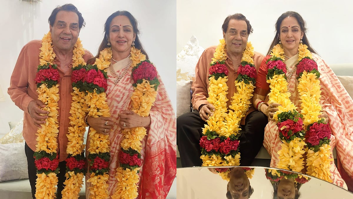 X : Dharmendra and Hema Malini