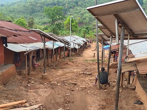 A view of the Lakhapadar village