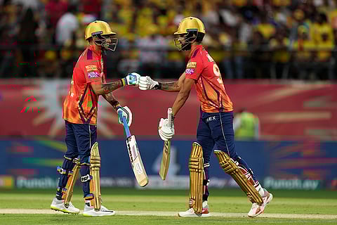 Harpreet Brar, right, and Rahul Chahar