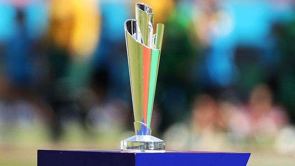 ICC : The ICC Women's T20 Cricket World Cup trophy.
