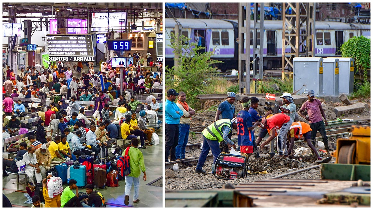 PTI  : The block for the works related to the extension of platforms at CSMT and widening of platforms at Thane station will end at 3.30 pm on Sunday, as per a Central Railway release.

