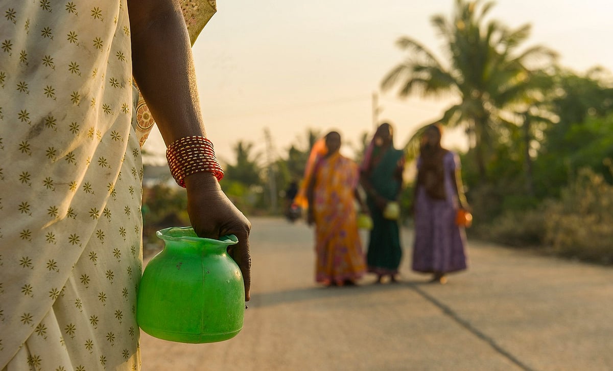 Dalit women of Rottigawad village suffer in the absence of toilets in their neighborhood. - Vikram Sharma/Outlook                      