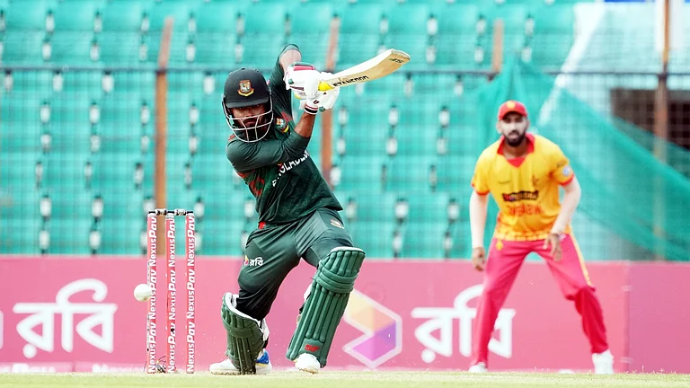 Action from the third T20I between Bangladesh and Zimbabwe in Chattogram. - X/Bangladesh Cricket