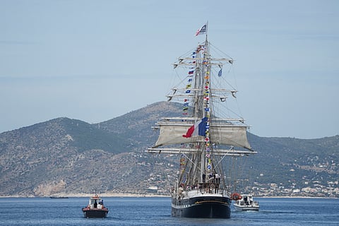 Greece Paris Olympics Flame Belem