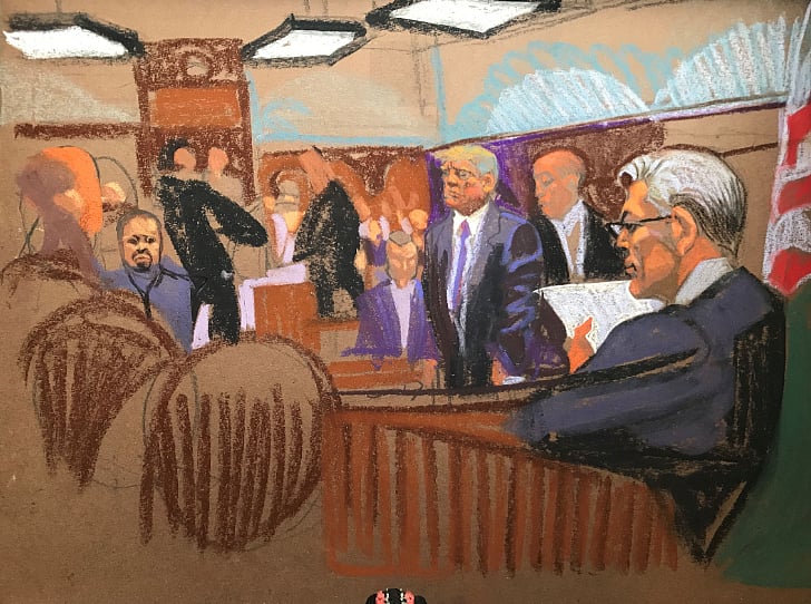 Christine Cornell : Former President Donald Trump In Court