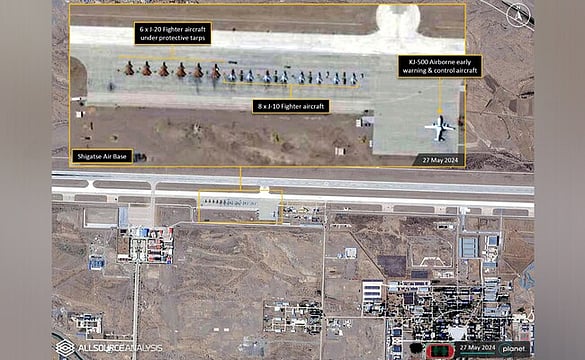China's Most Advanced J-20 Stealth Fighter Jets Stationed Less Than 150 KM From Sikkim, Shows Satellite Image | Details
