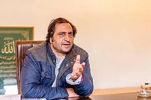 PTI : People's Conference chief Sajad Lone |