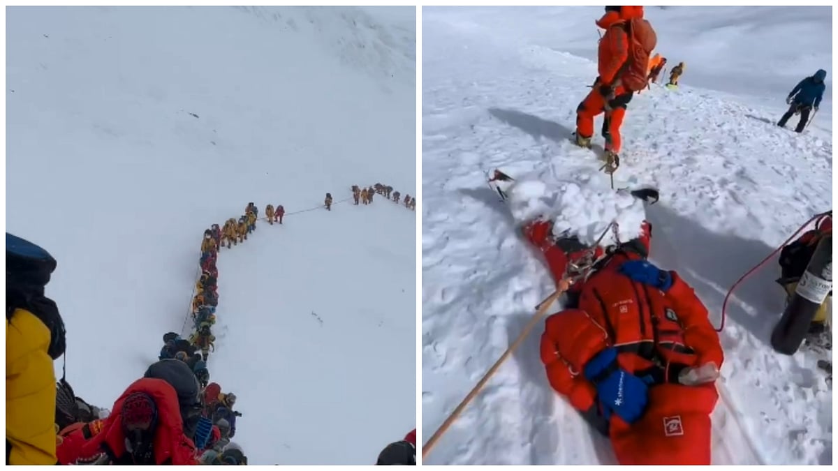 Instagram/everester.raj | X/@northerner_the
 : Recently, a clip posted on social media of the traffic jam on Everest went viral. 