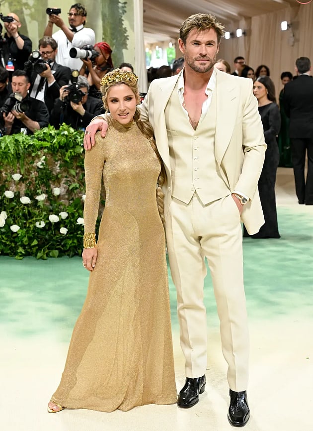 Chris Hemsworth with wife Elsa Pataky at the Met Gala 2024