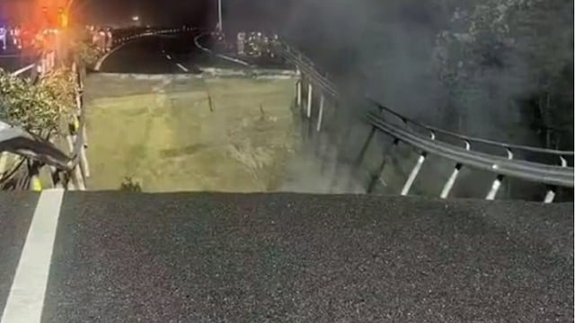 19 Dead After Highway Collapse In China's Guangdong Province