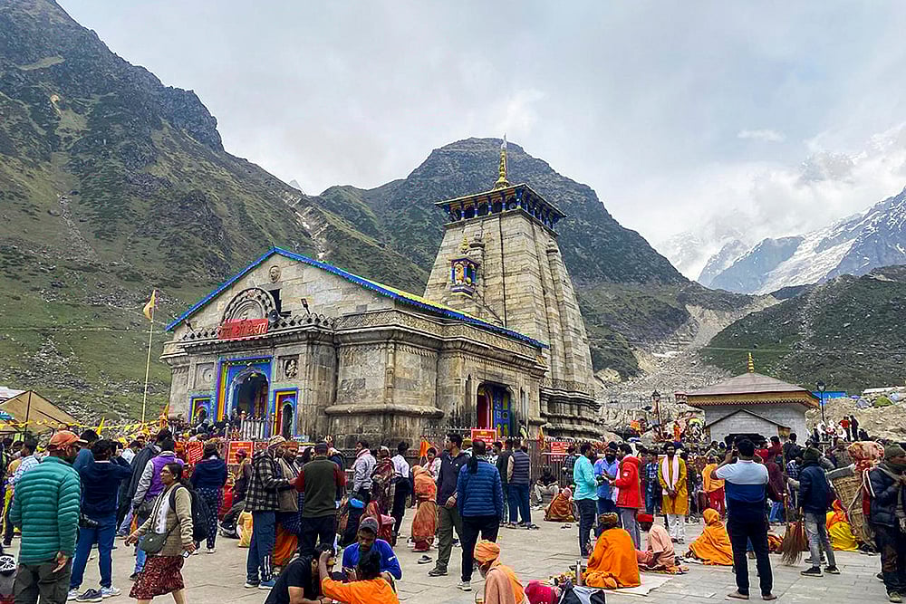 | Photo: PTI : Char Dham Yatra in Rudraprayag