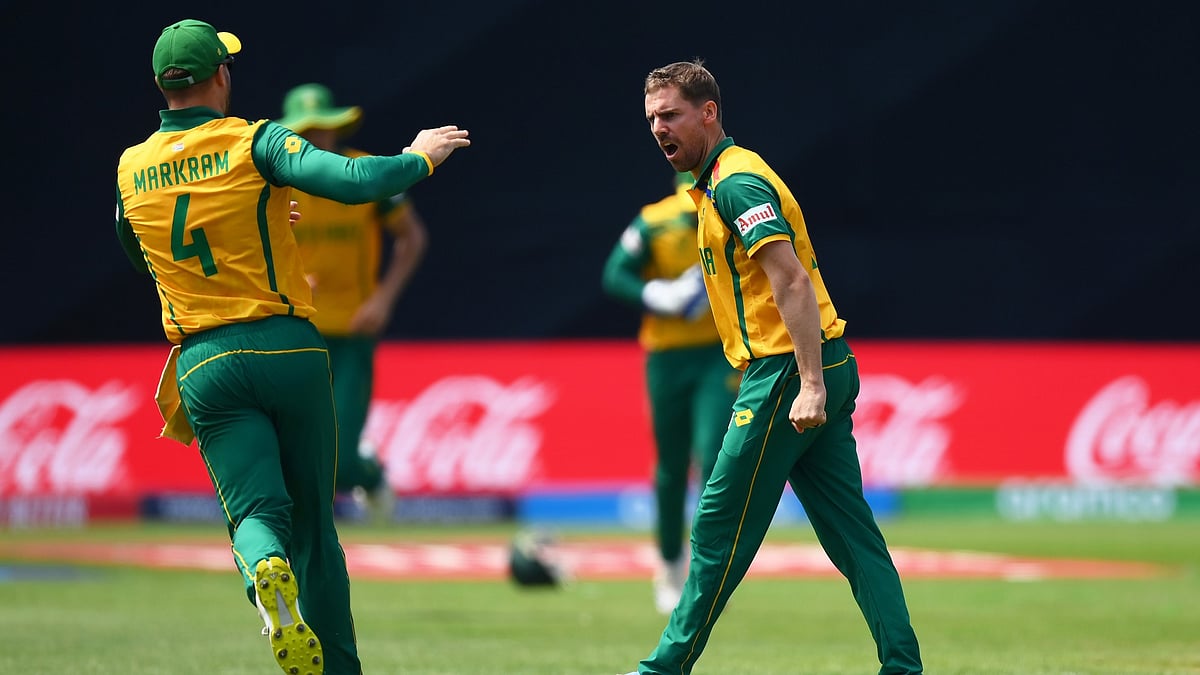 South Africa's Anrich Nortje won the player of the match award.