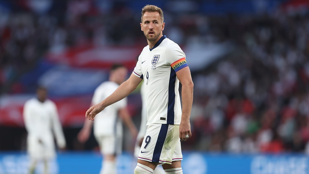 England captain, Harry Kane. - null