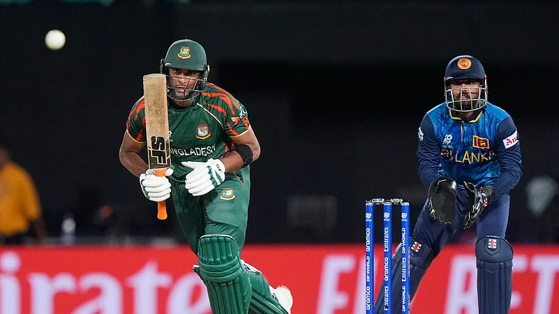 Mahmudullah bats, BAN vs SL, T20 World Cup 2024 match 15, AP photo