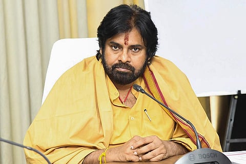 Pawan Kalyan with Jana Sena Party MLAs