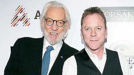 Kiefer Sutherland with dad Donald Sutherland