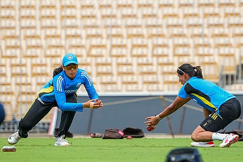 Women's Test: IND Practice session