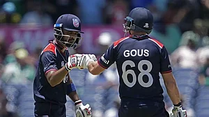 AP : Monank Patel and Andries Gous put on 68 off 48 balls for the second wicket.