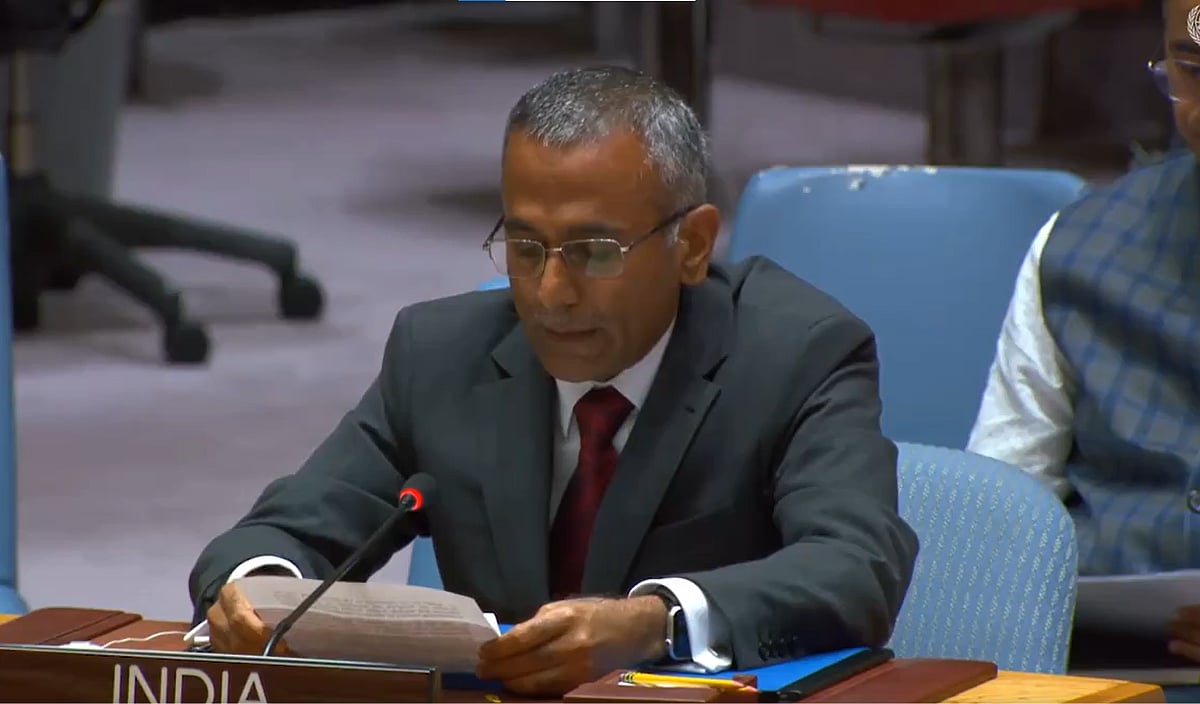 X/@IndiaUNNewYork : Ambassador R. Ravindra, Chargé d'Affaires & DPR at UNSC. | 