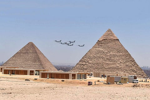 Indian Rafales flew over the Great Pyramids
