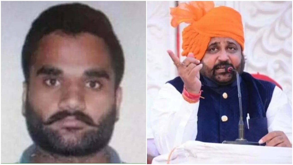 File Images : Goldy Brar (L) and 11 others have been named in the NIA chargesheet in Karni Sena Chief's (R) murder. 