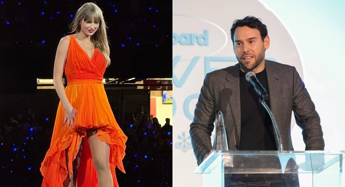 Taylor Swift and Scooter Braun - X/Getty Images