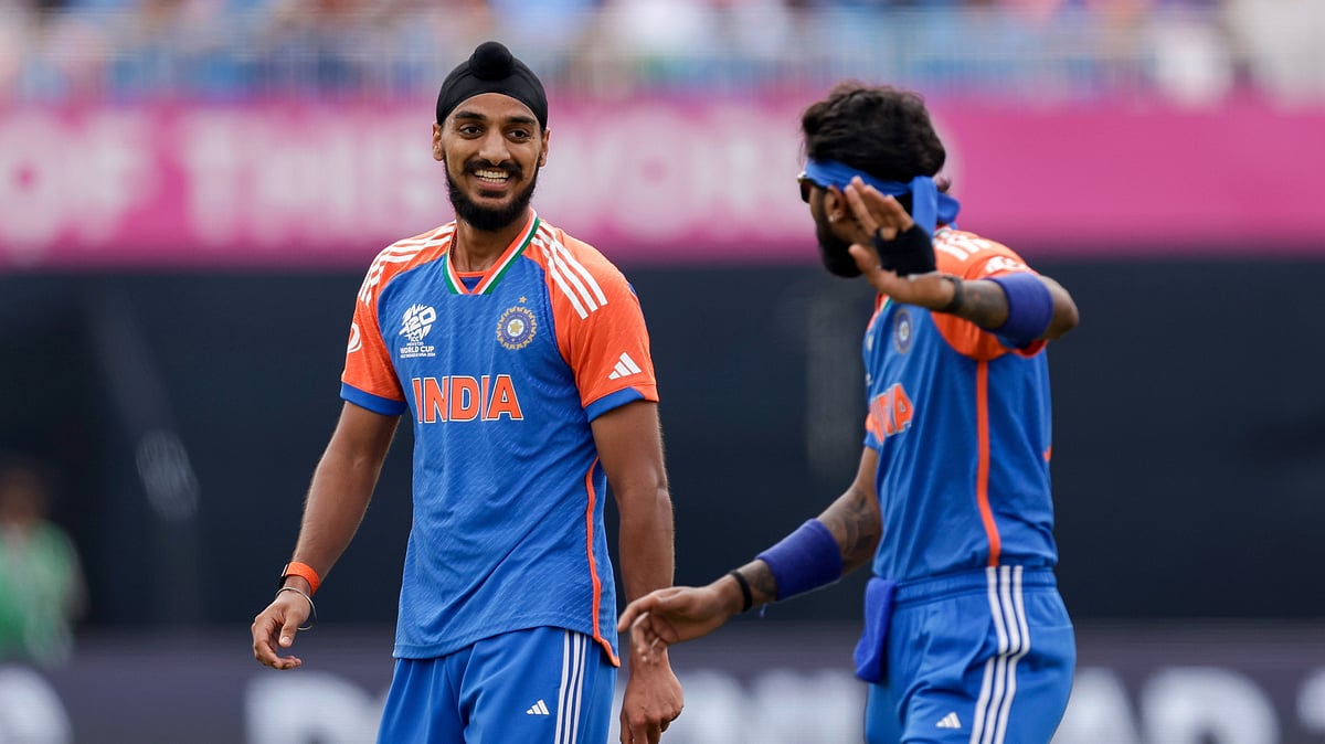 Photo: AP/PTI : India at the Nassau County International Cricket Stadium in Westbury, New York.