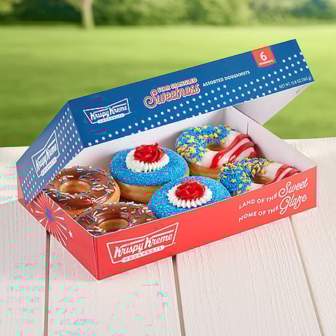 Krispy Kreme's 4th of July special donuts