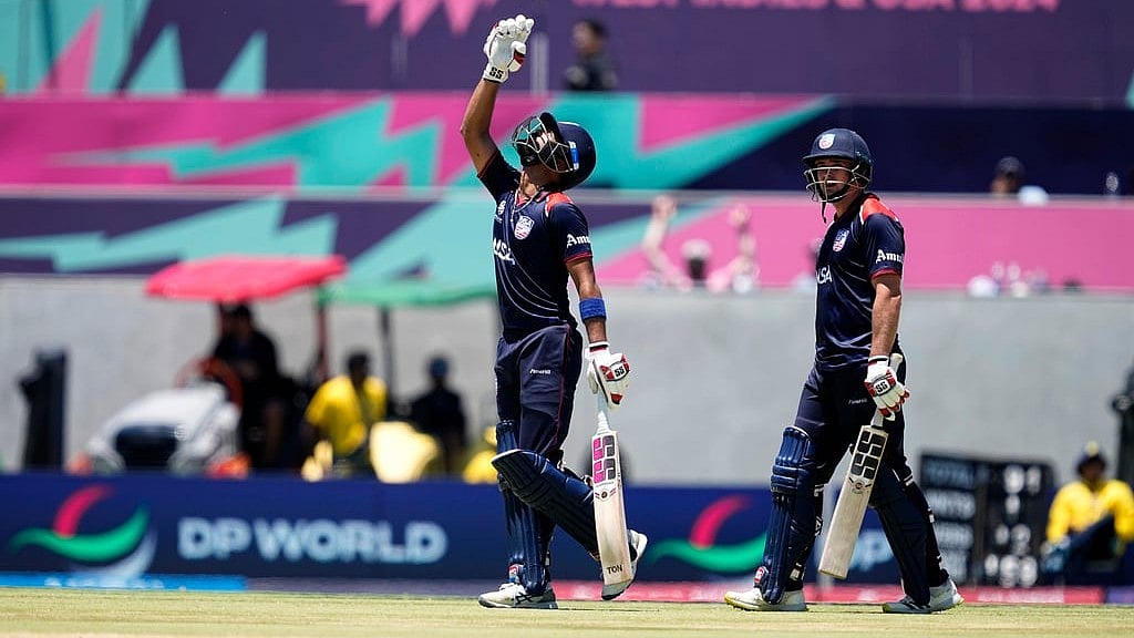 USA vs PAK T20 World Cup: USA beat PAK in Super Over. - AP/Tony Gutierrez