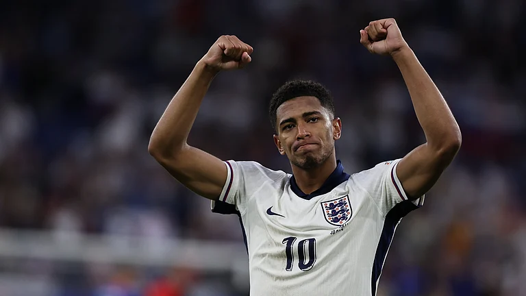 Jude Bellingham proved England's hero on Sunday in Germany. - null