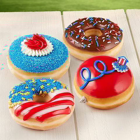 Krispy Kreme's 4th of July special donuts